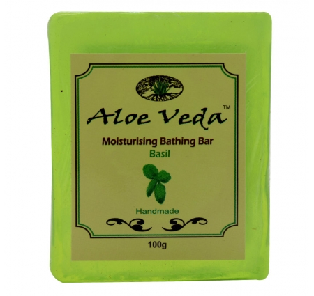 Aloe Veda Moisturising Bathing Bar Basil