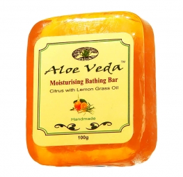 Aloe Veda Moisturising Bathing Bar-Citrus with Lemon Grass Oil