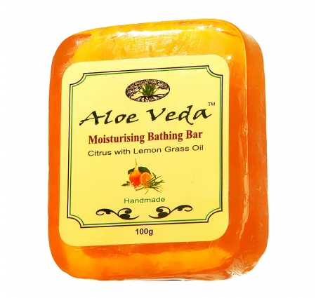 Aloe Veda Moisturising Bathing Bar-Citrus with Lemon Grass Oil