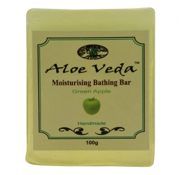 Aloe Veda Moisturising Bathing Bar Green Apple