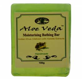 Aloe Veda Moisturising Bathing Bar Indian Khus (Vetiver) with Kewda Extracts