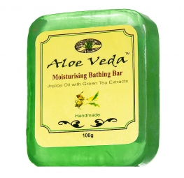 Aloe Veda Moisturising Bathing Bar-Jojoba Oil with Green Tea Extracts