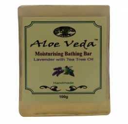 Aloe Veda Moisturising Bathing Bar Lavender with Tea Tree Oil