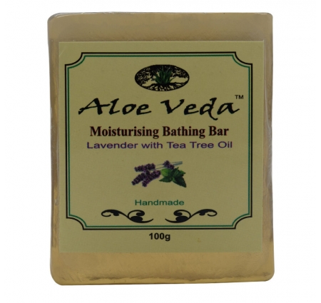 Aloe Veda Moisturising Bathing Bar Lavender with Tea Tree Oil