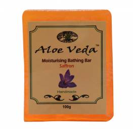 Aloe Veda Moisturising Bathing Bar Saffron