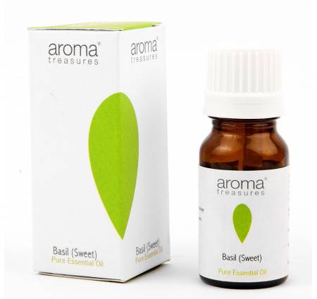 Aroma Treasures Basil Sweet Pure Essential Oil