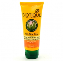 Biotique Bio Aloe Vera Face and Body Sun Lotion SPF 50