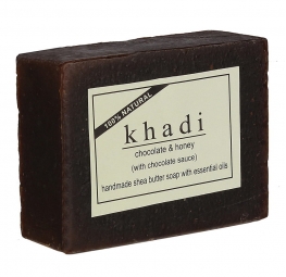 Khadi Chocolate and Honey with Chocolate Sauce Sheabutter Handmade Soap