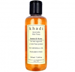 Khadi Henna and Thyme Ayurvedic Hair Tonic-For Hair Regrowth