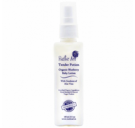 Rustic Art Tender Portion Organic Blueberry Baby Lotion